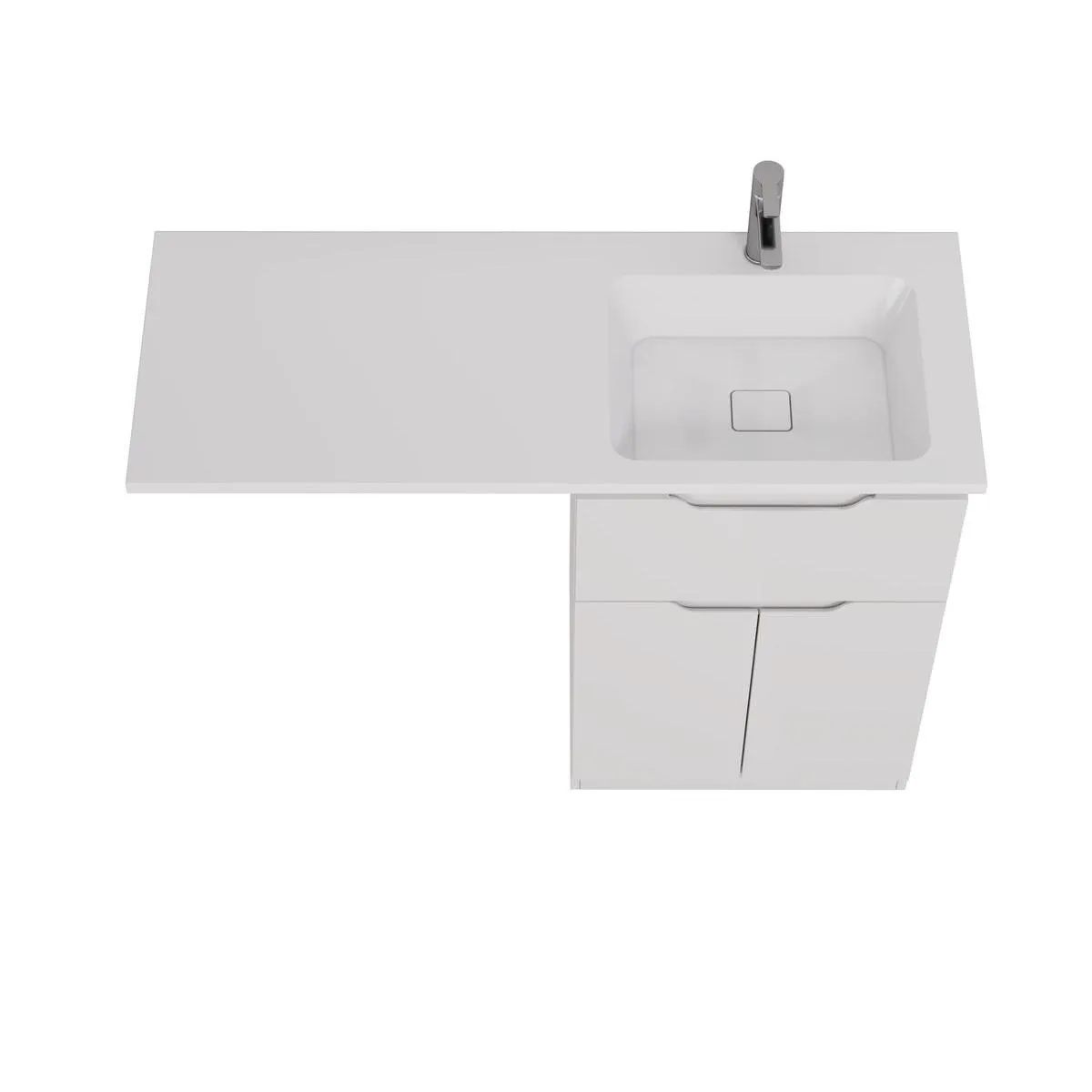 Тумба с раковиной напольная Dreja Vega 60 см, белый