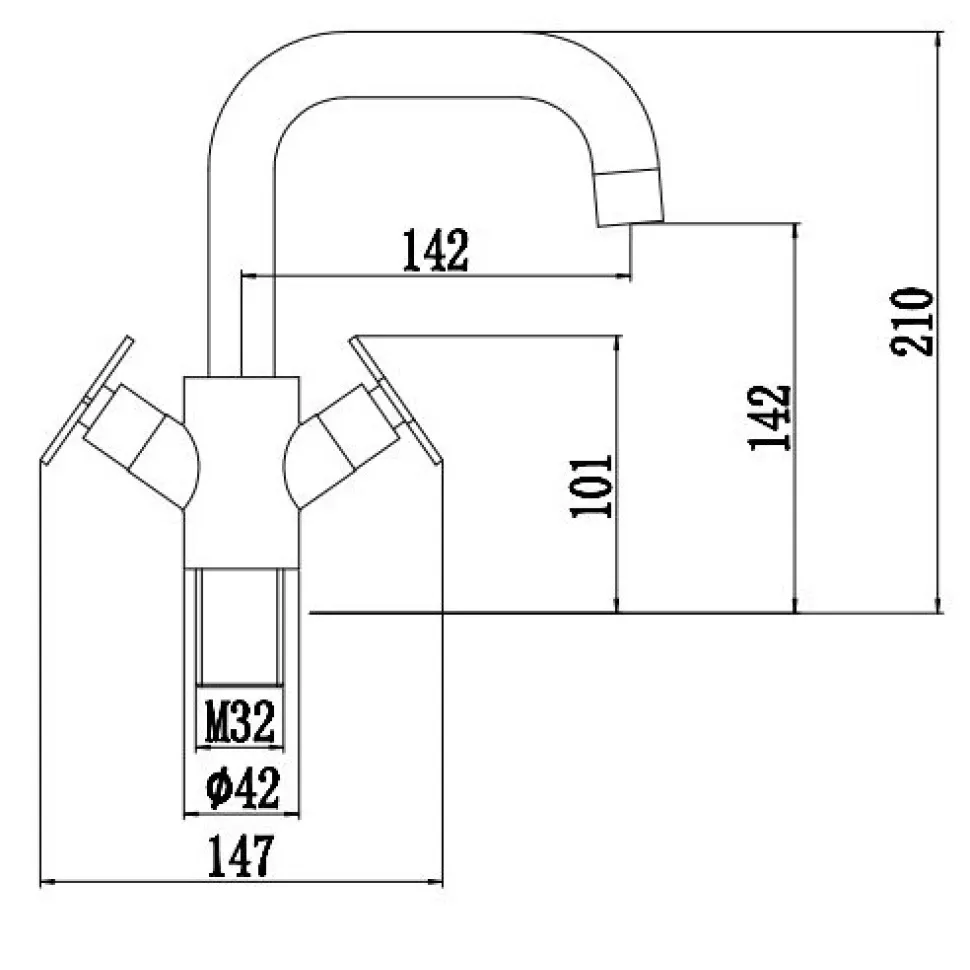 Смеситель для мойки Fmark FS8502