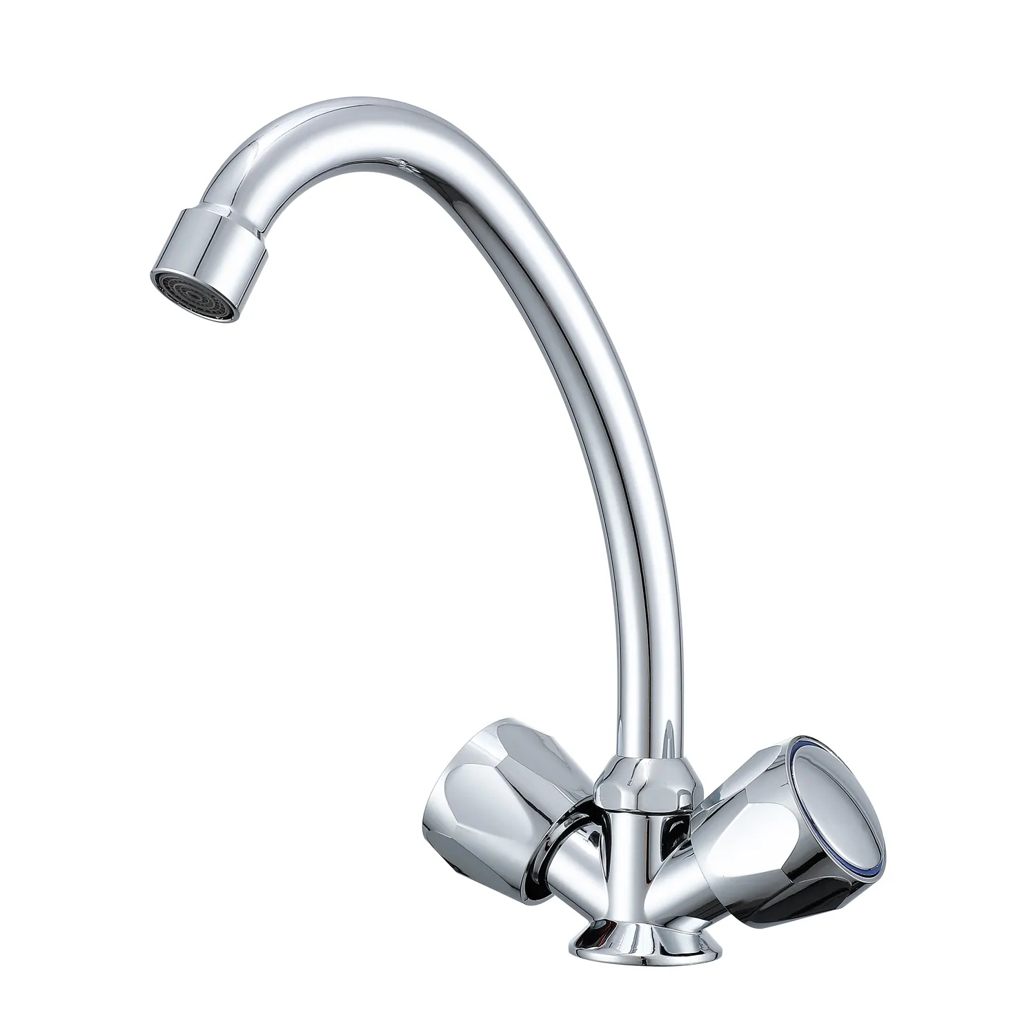 Смеситель Prohanss для кухни вентильный поворотный излив, хром (P12.41)