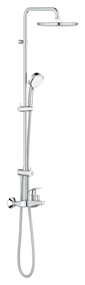 Душевая система со смесителем, с изливом Grohe Tempesta Cosmopolitan 250, хром / белый (26674000)