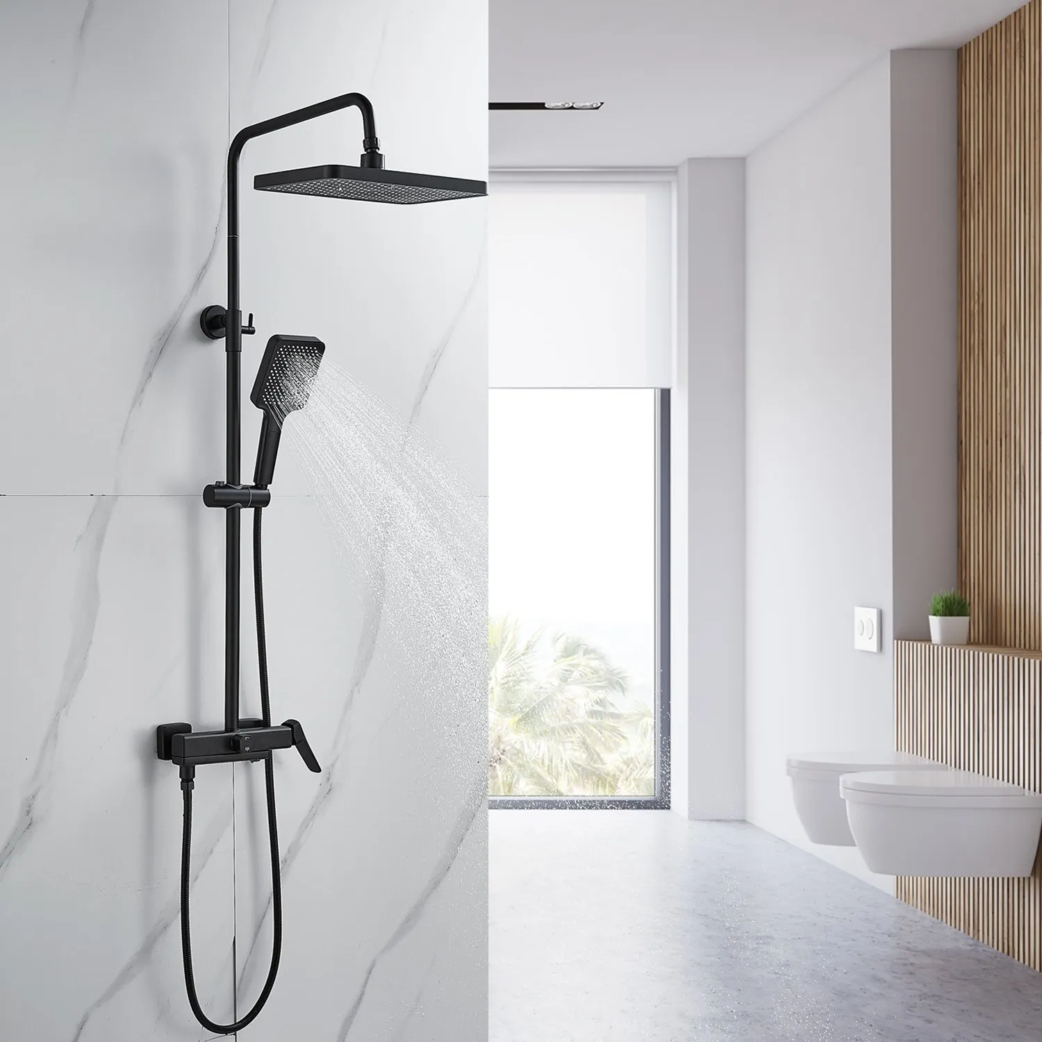 Душевая система Raffine F3699H, черный