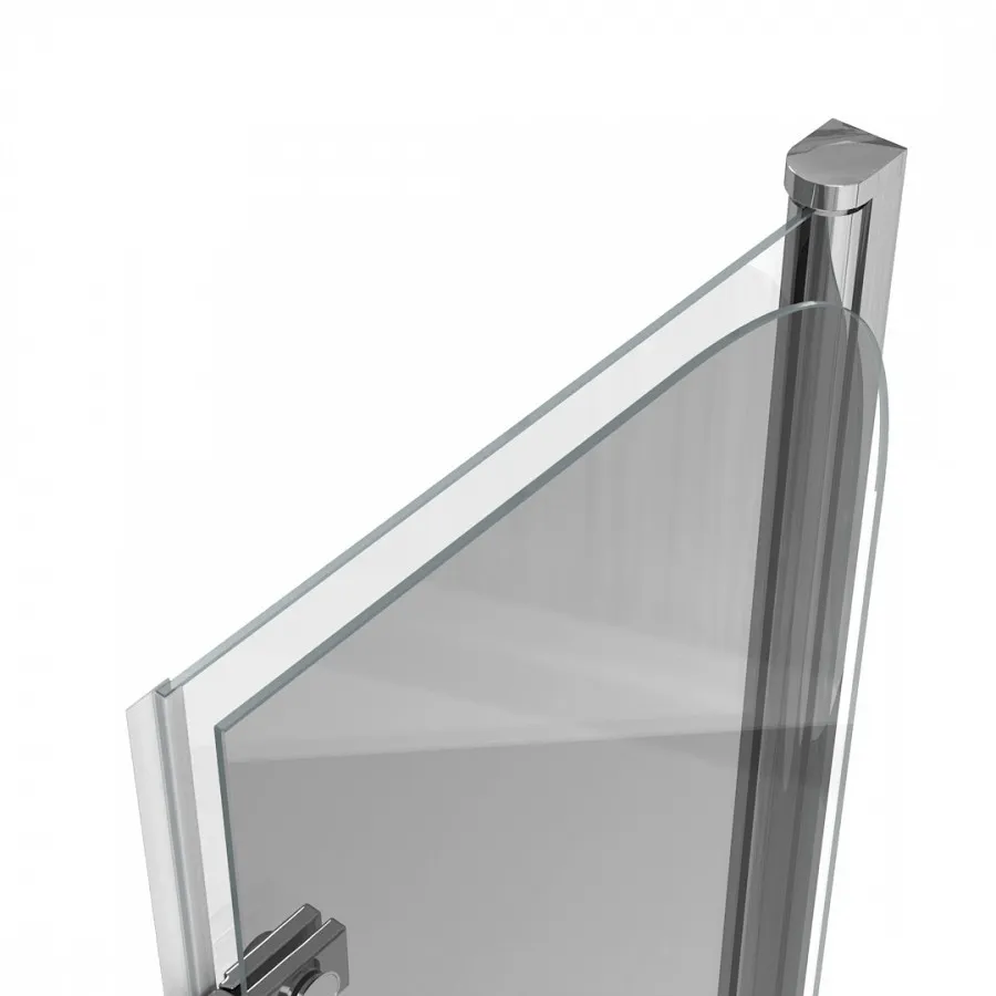 Шторка на ванну 100х140 см Maretti Valentina VA41R100140097-015, профиль хром