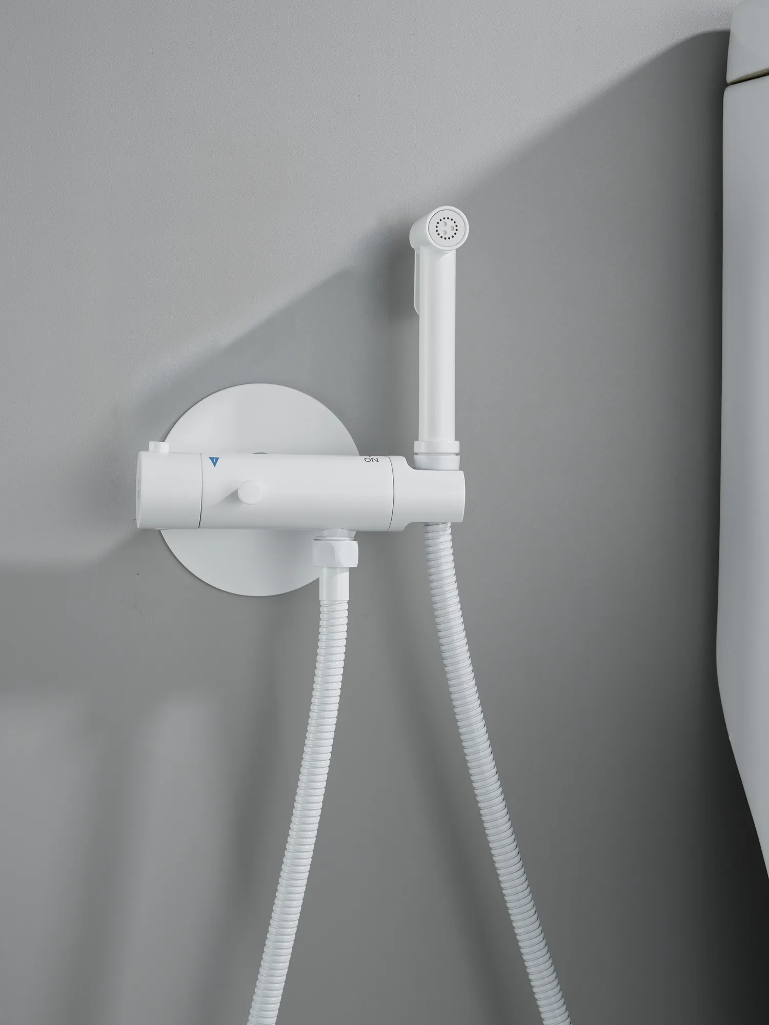 Гигиенический душ с термостатом Rose R915C, белый