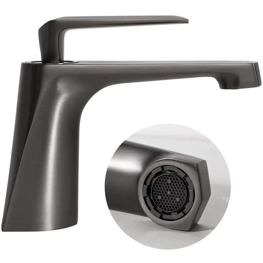 Смеситель для раковины Hansberge H1068BG, графит