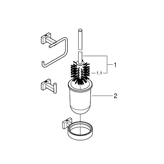 Комплект Grohe Essentials Cube  40757001 хром
