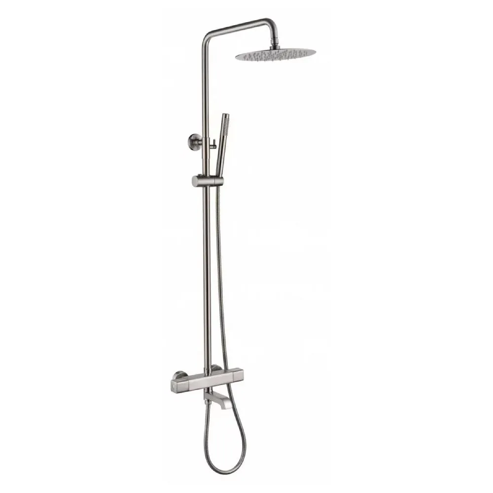 Душевая система с термостатом Grocenberg GB7005NK, никель