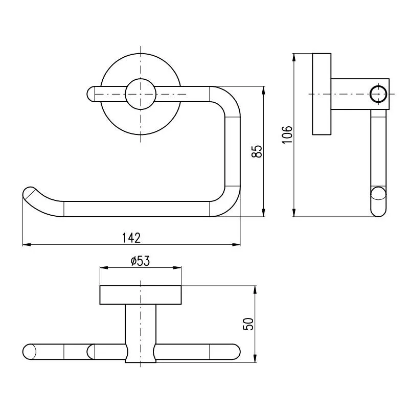 Держатель для туалетной бумаги Rav Slezak COLORADO COA0401, хром