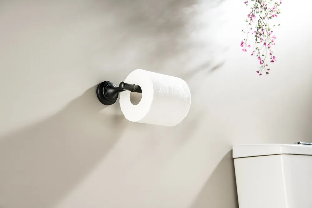 Бумагодержатель AQUATEK КЛАССИК, матовый черный AQ4508MB