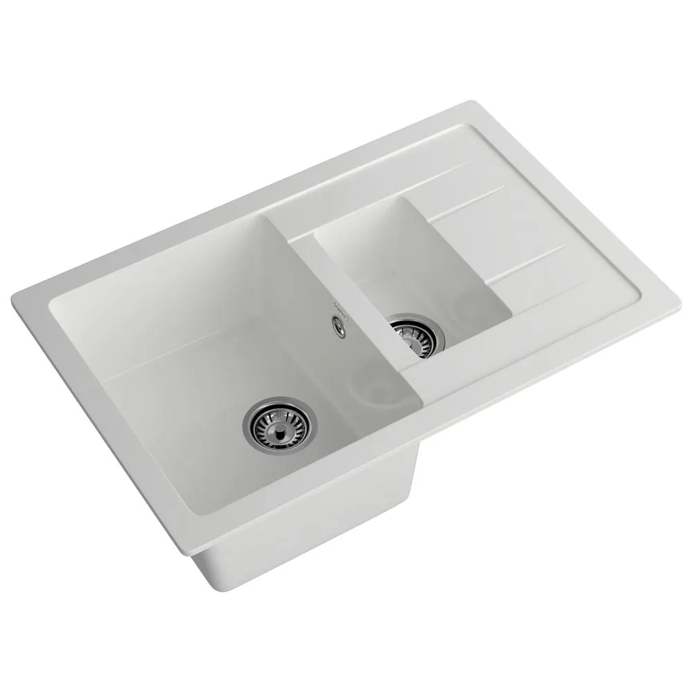 Кухонная мойка GranFest QUADRO 775KL, иней