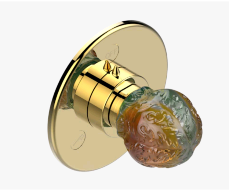 Вентиль THG Flore переключающий (дивертор), золото светлое (U5A F30 48M2SB)