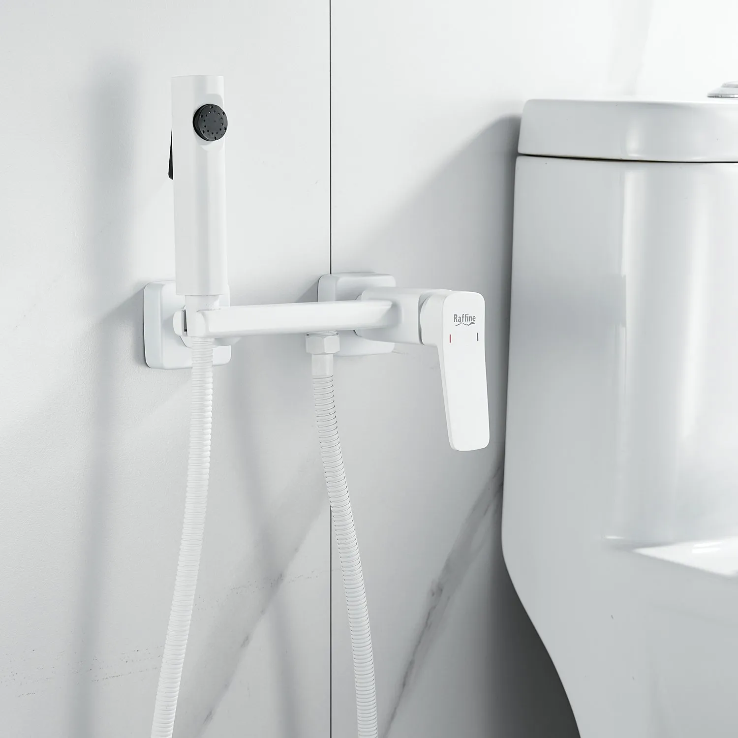 Гигиенический душ со смесителем Raffine F0599C-1, белый