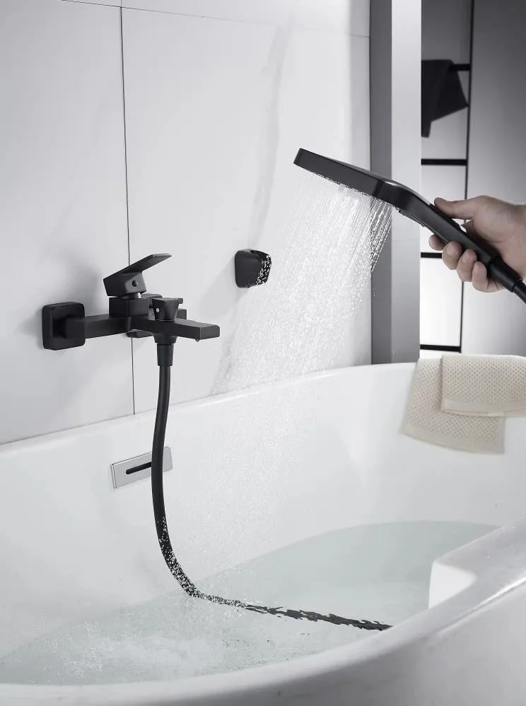 Смеситель для ванны Knotlor KN-22/BL, черный