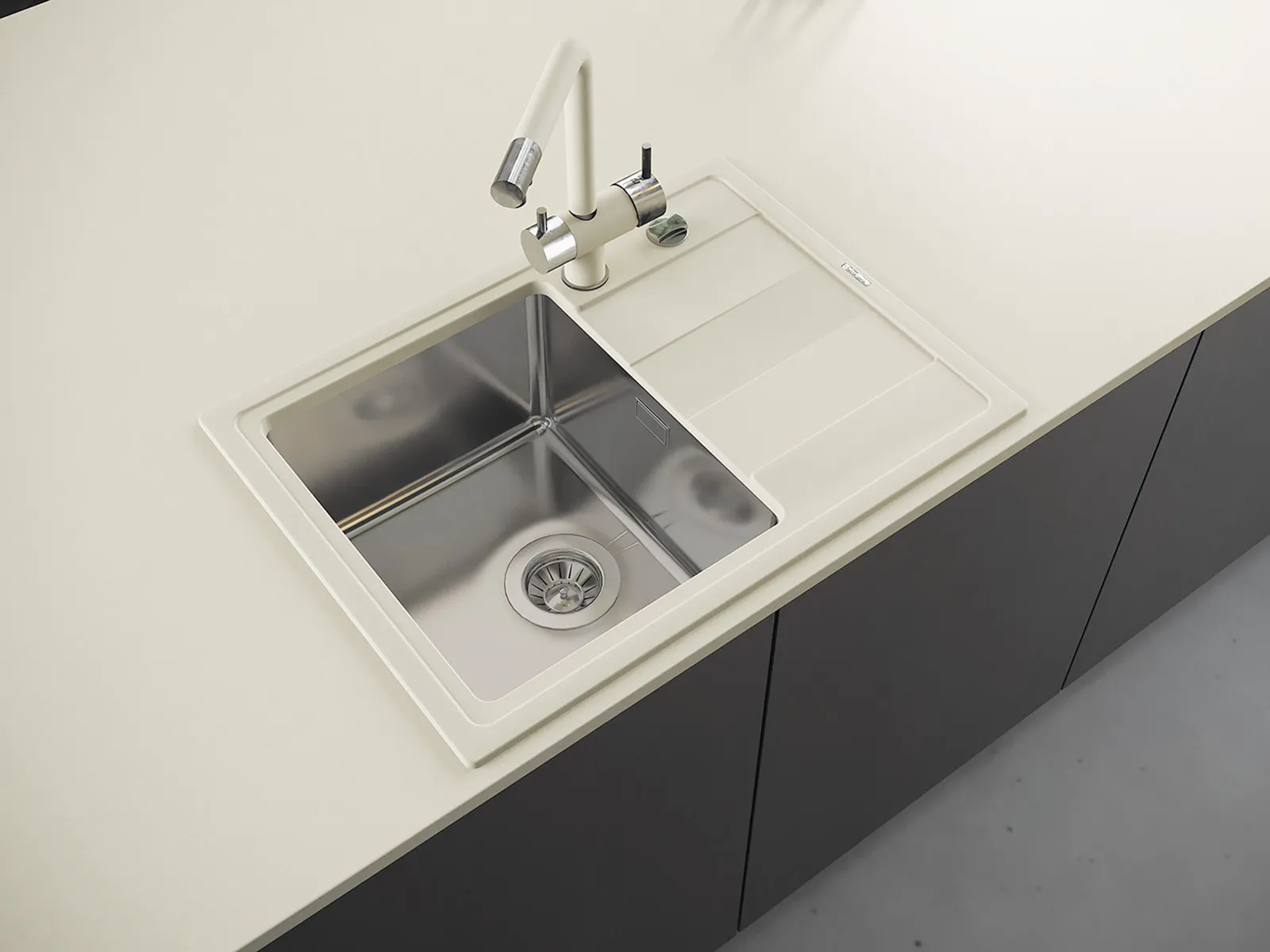 Кухонная мойка Florentina КОМБИ 21.390.B0650.202, шампань