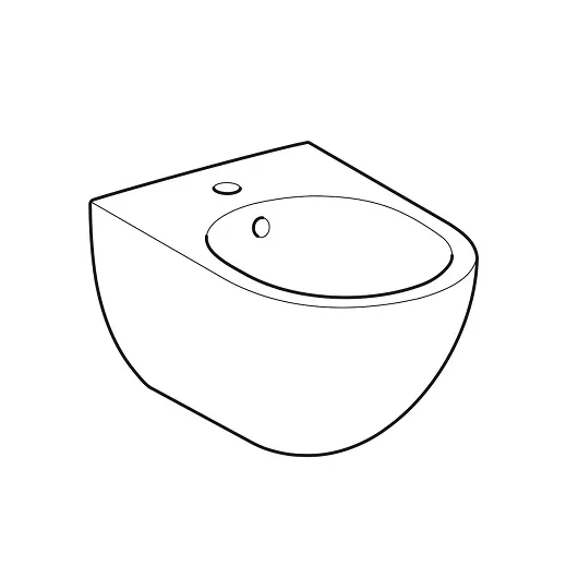 Биде подвесное Geberit  Acanto 500.601.01.2 альпийский белый