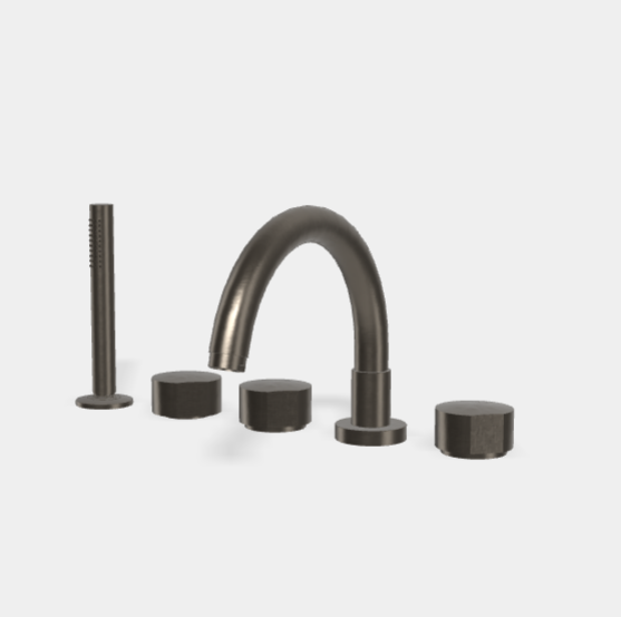 Смеситель для ванны и душа Fima Carlo Frattini So, брашированный чёрный хром (F3174CS)