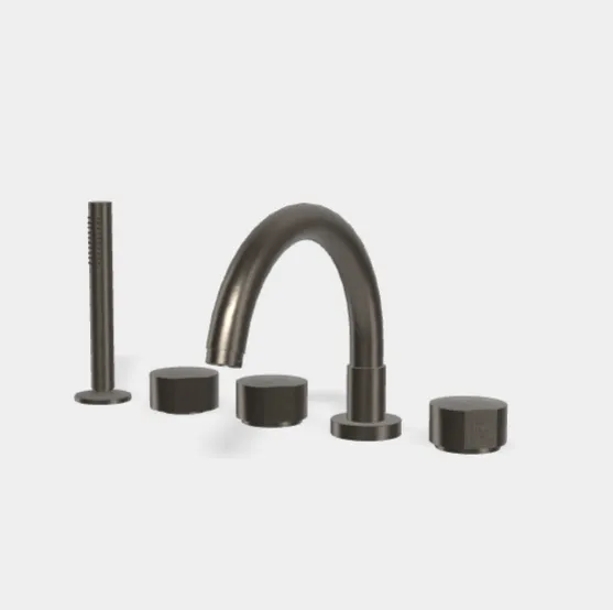 Смеситель для ванны и душа Fima Carlo Frattini So, брашированный чёрный хром (F3174CS)