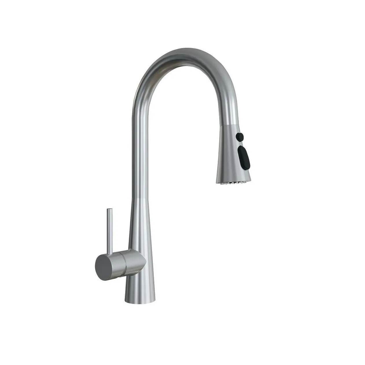 Смеситель для кухни с выдвижным изливом Florentina ВИТА ПРО 313.34Н.1213.900, нержавеющая сталь