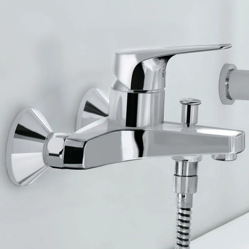 Смеситель для ванны GROHE BauFlow с изливом, хром (арт. 23756000)