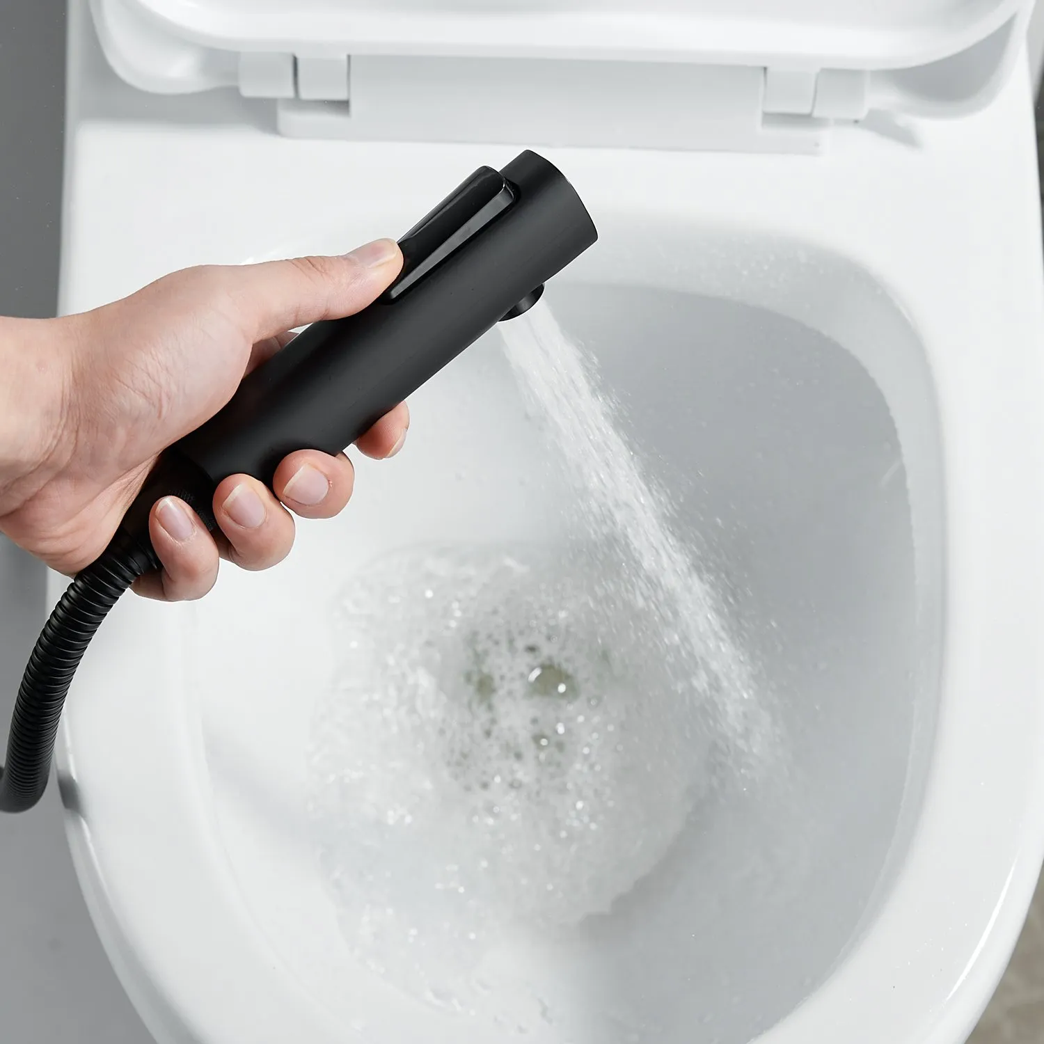 Гигиенический душ со смесителем Raffine F0596H-1, черный