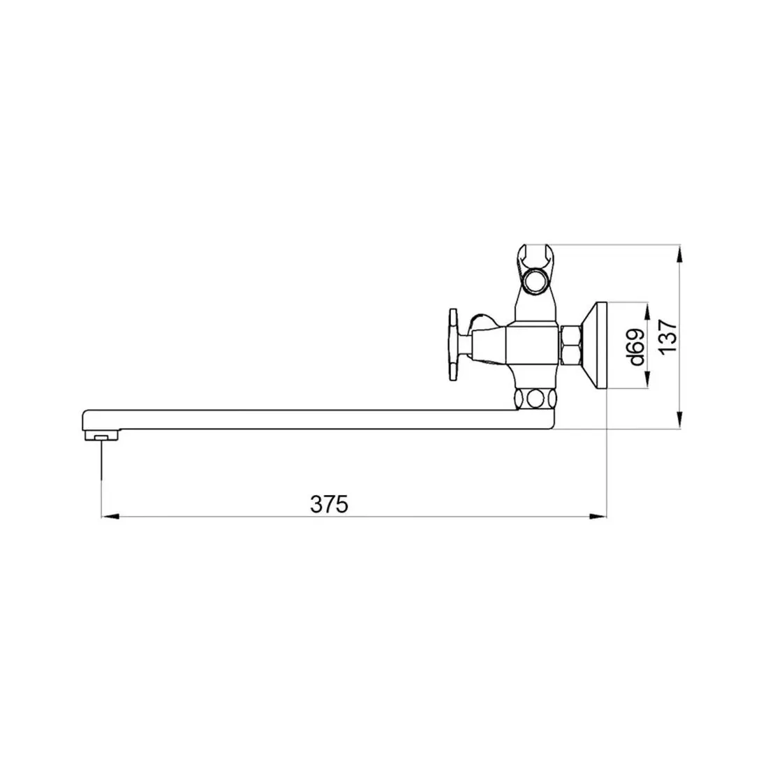 Смеситель для ванны Fmark FS8508