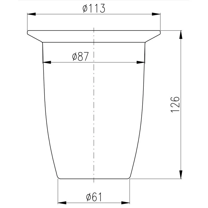 Стакан для туалетного ершика Rav Slezak SKL003, белый