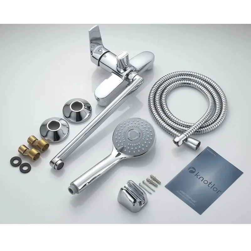 Смеситель для ванны Knotlor KN-13, хром