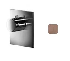 Смеситель для душа Almar Water Control High Flow, на 1 потребитель, Copper Brushed PVD (E180281.CO)