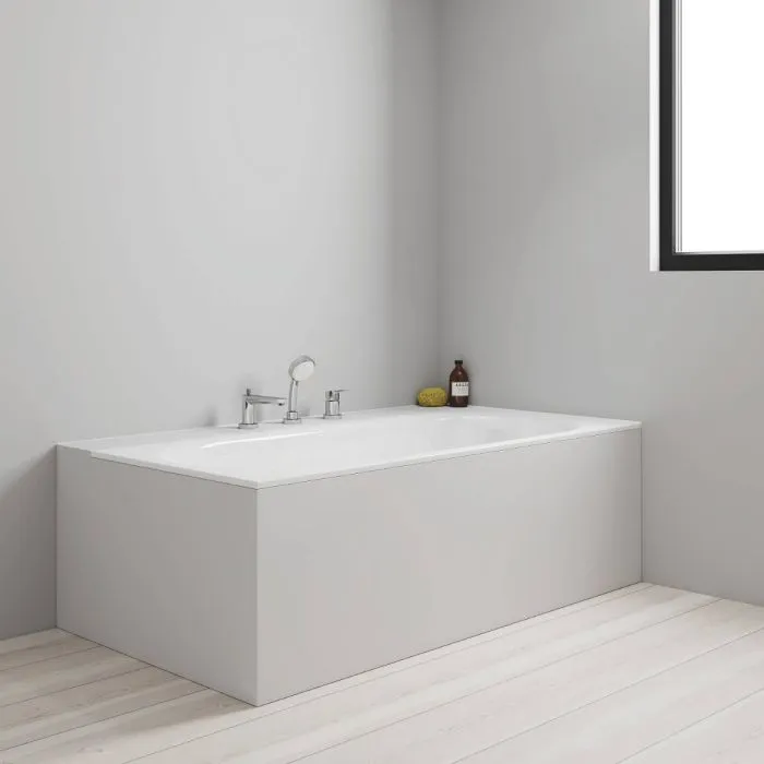 2511700A BauEdge Смеситель для ванны на 3 отверстия, на край ванны, хром