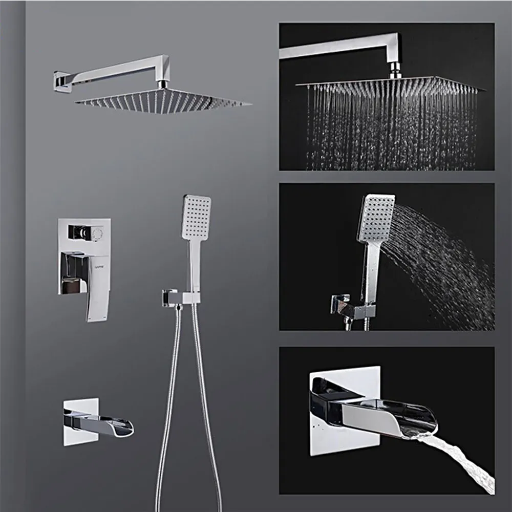 Душевая система встраиваемая GAPPO G7107-20, хром
