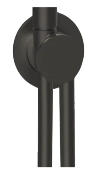 Шланговое подсоединение Almar Showers Accessories с держателем и шлангом, черный матовый (E192000.MB)