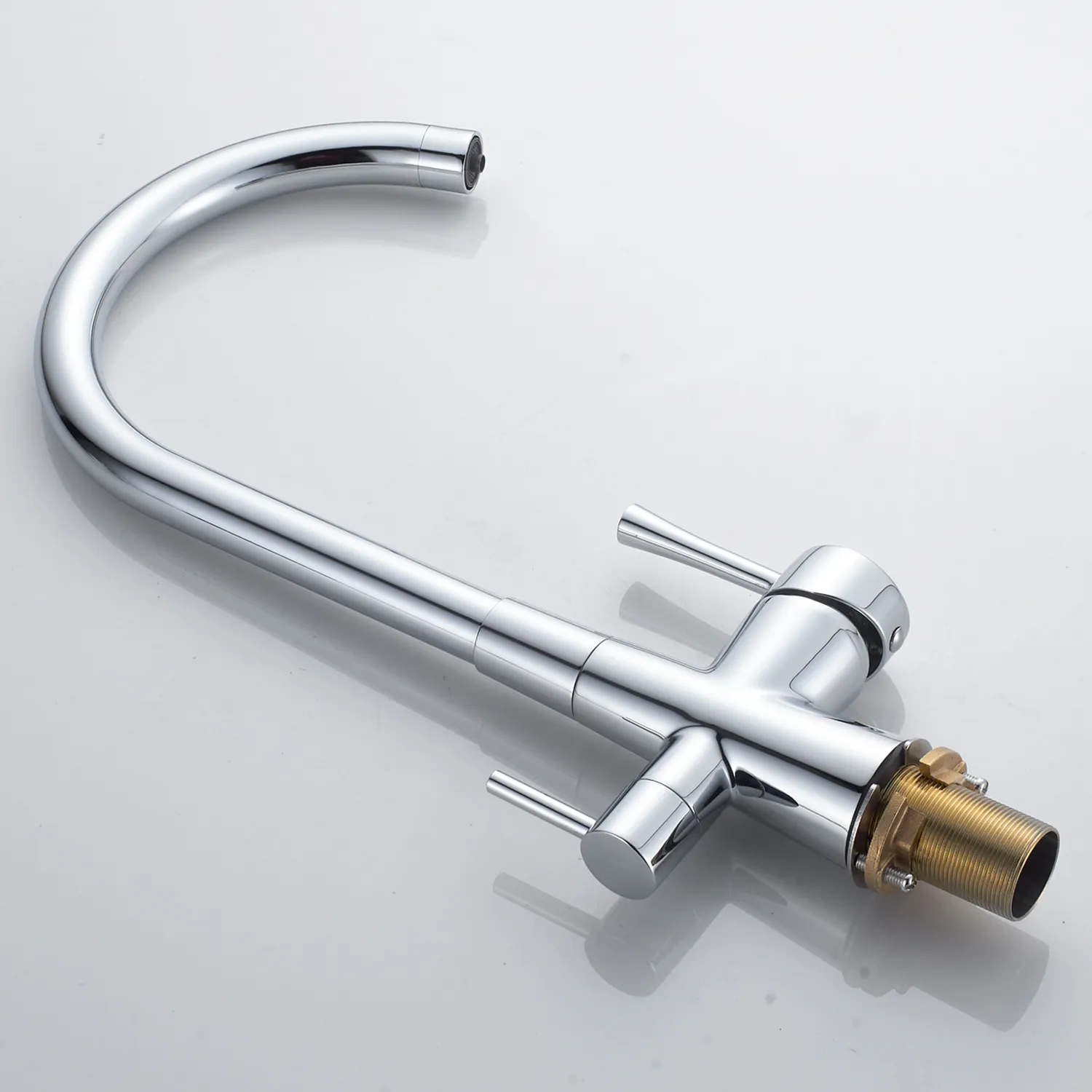 Смеситель для кухни с подключением фильтра Shevanik S428, хром