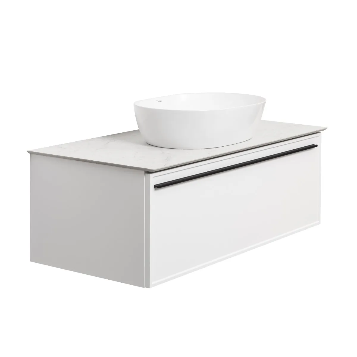 Тумба под раковину подвесная La Fenice Elba FNC-01-ELB-B-100, белая