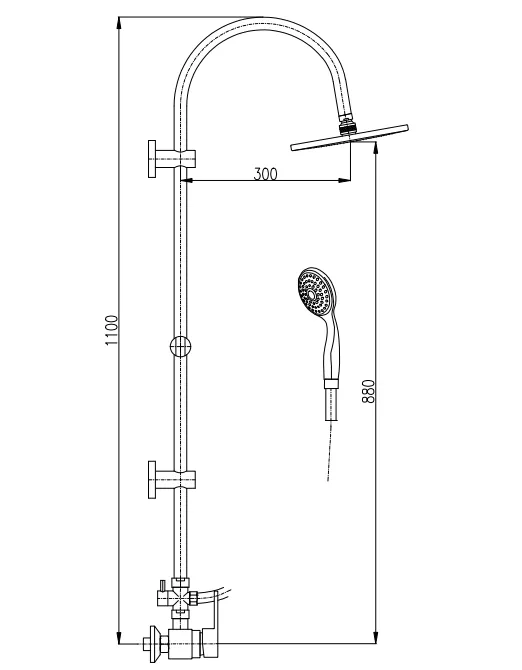 Душевая система Rav Slezak Zambezi ZA082.5/3