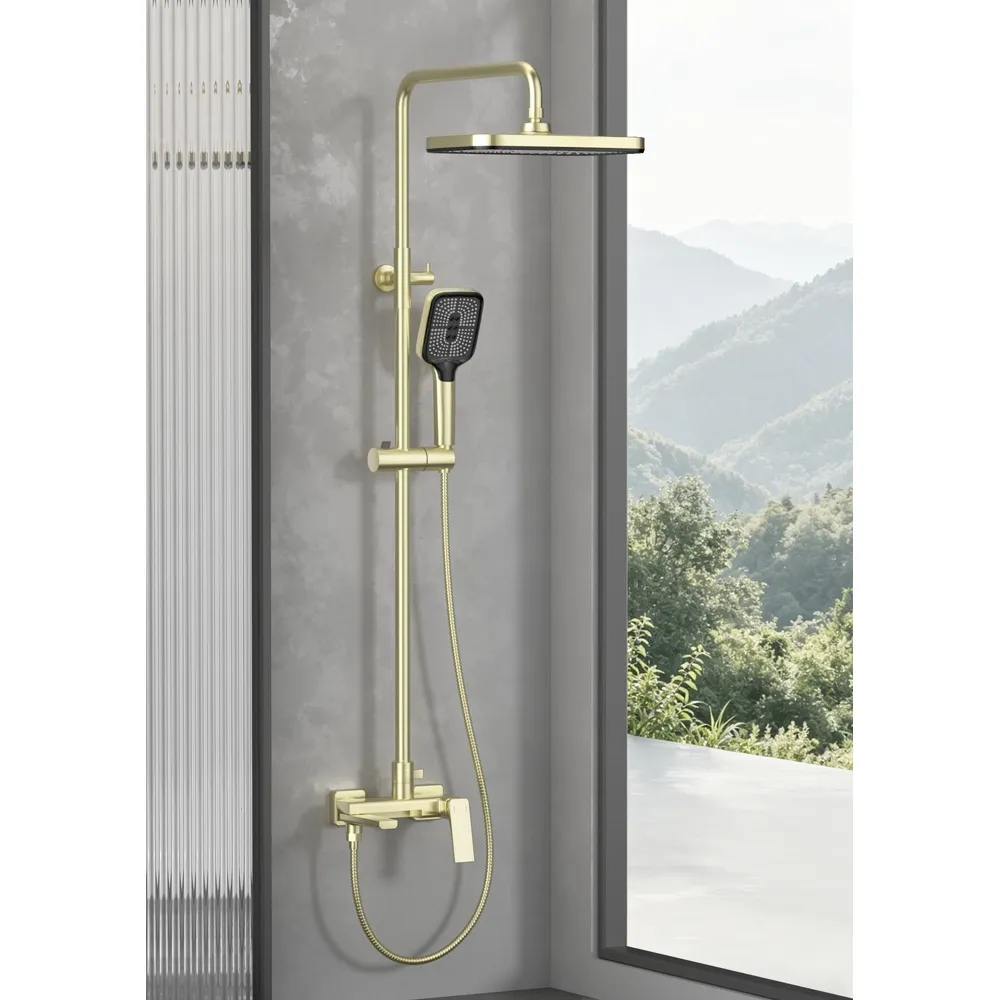 Душевая система Savol S-DG2345C, матовое золото