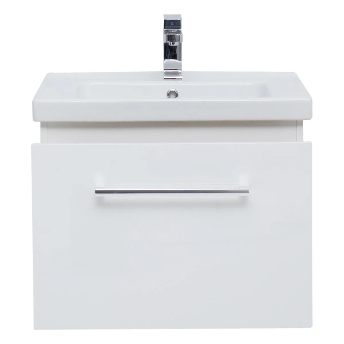 Тумба с раковиной подвесная Dreja Big Inn 65 см, белый