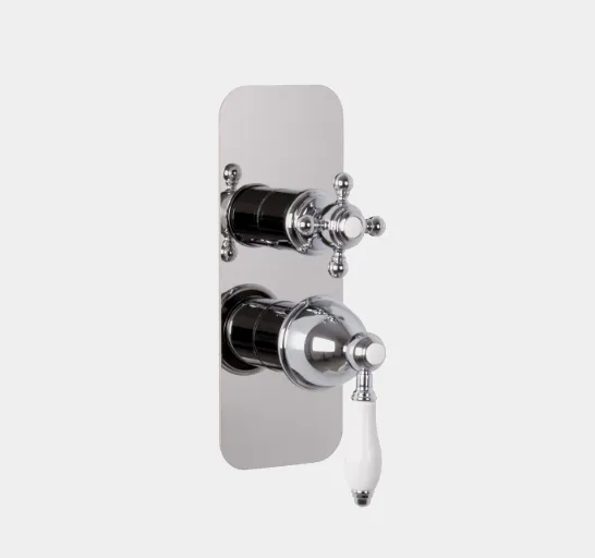 Смеситель для душа Fima Carlo Frattini Herend, на 2/3 потребителя, античная бронза/белый (F5409X6BR)