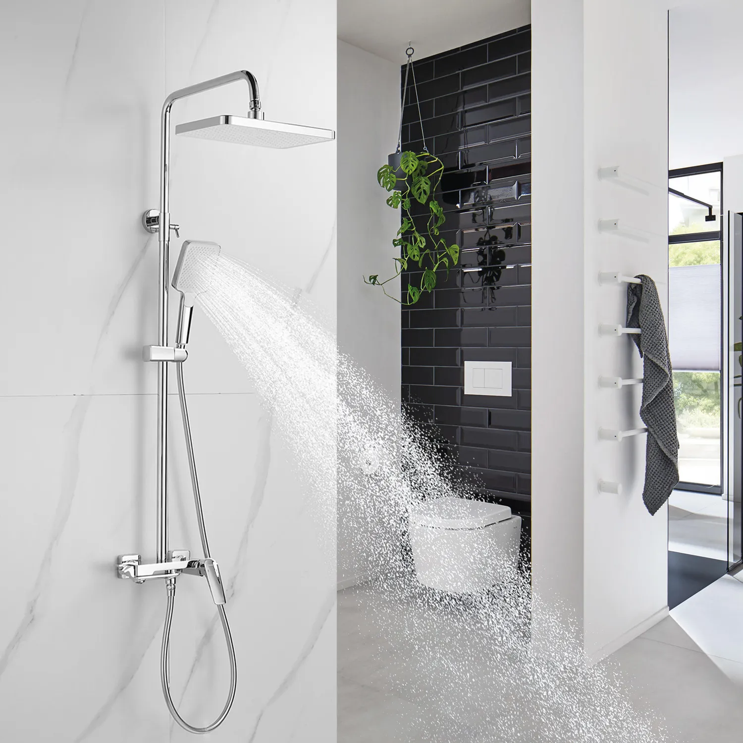 Душевая система Shevanik S4226, хром