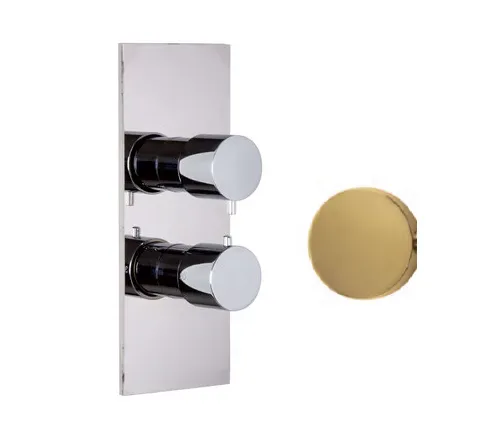 Смеситель для душа Fima Carlo Frattini Fimatherm, на 2/3 потребителя, золото брашированное (F3939X7OS)