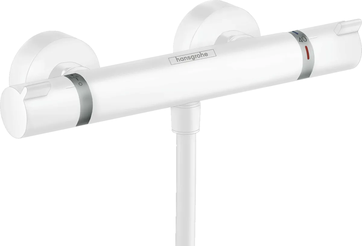 Термостат для душа Hansgrohe Ecostat Comfort, внешнего монтажа 13116700, белый матовый