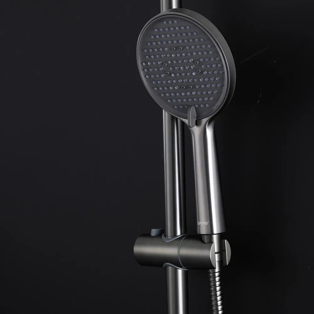 Душевая система GAPPO G2406-9, оружейная сталь