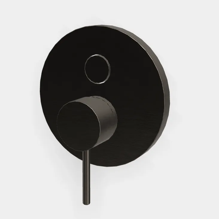 Смеситель для душа Fima Carlo Frattini Spillo Up, на 2 потребителя, хром черный брашированный (F3039E2CS)