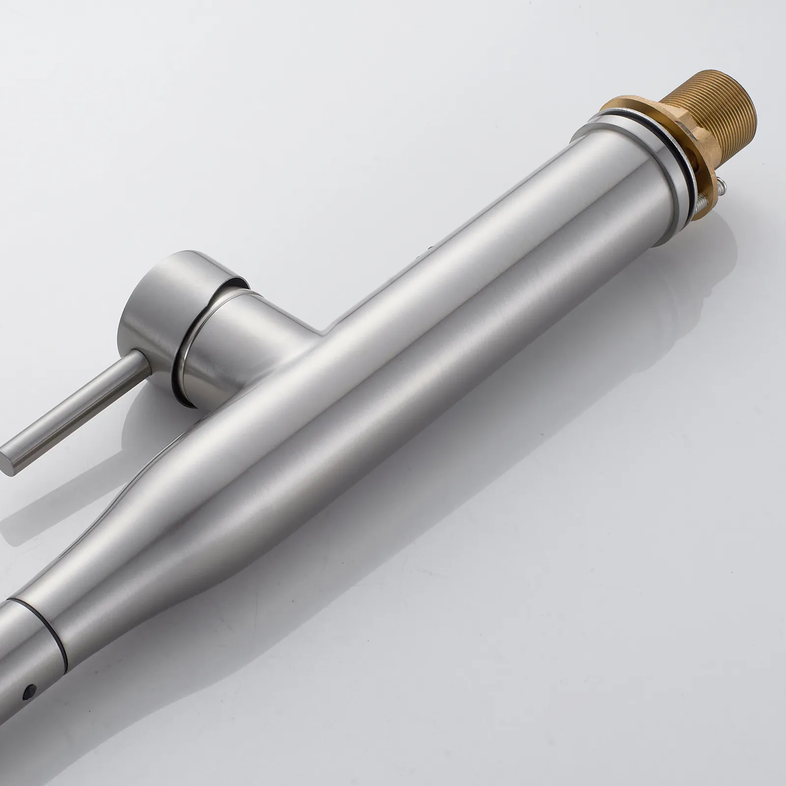 Смеситель для кухни с гибким изливом и режимом "душ" Shevanik S123L-9, сатин