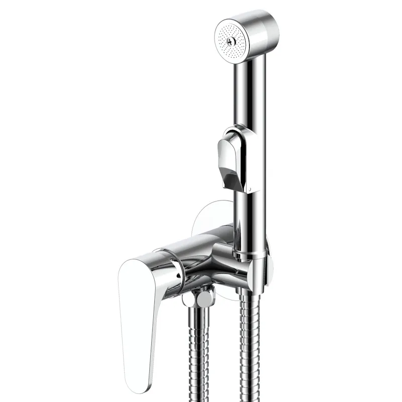 Гигиенический душ со смесителем встраиваемый ESKO KZSMH, хром
