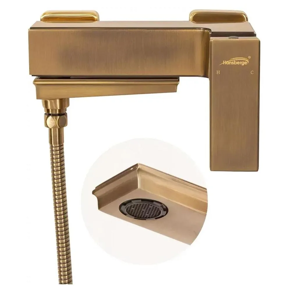 Смеситель для ванны Hansberge H4070BR, бронза