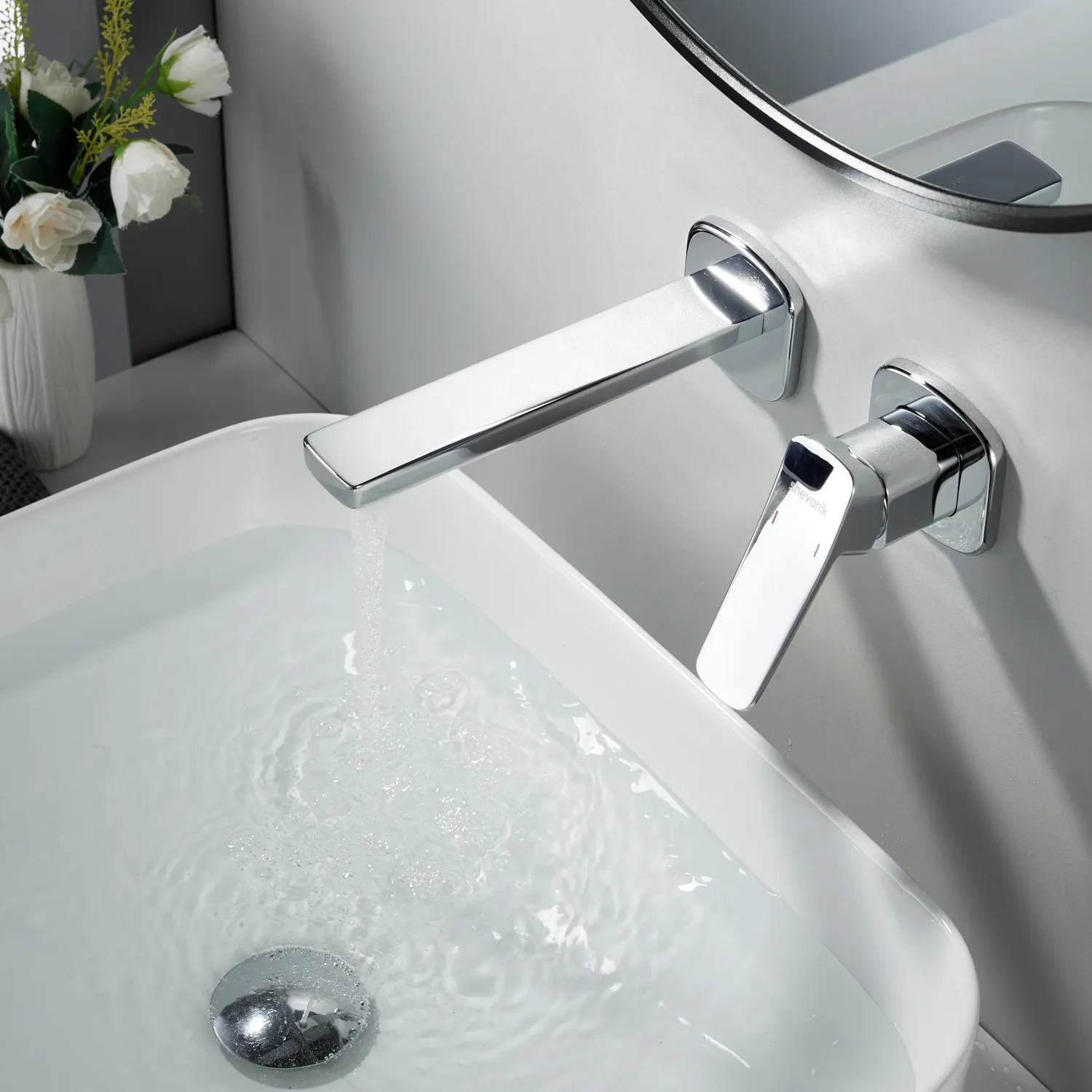 Смеситель для раковины встраиваемый Shevanik S9941, хром