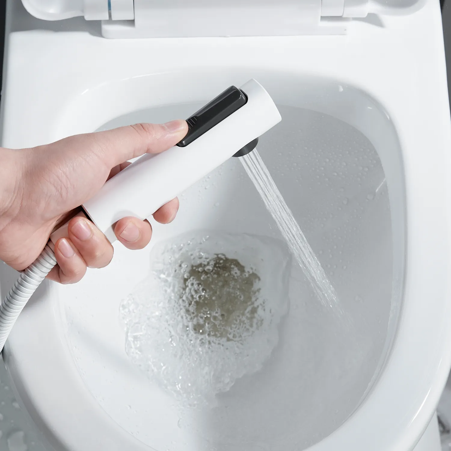 Гигиенический душ со смесителем Shevanik S4105C-1, белый