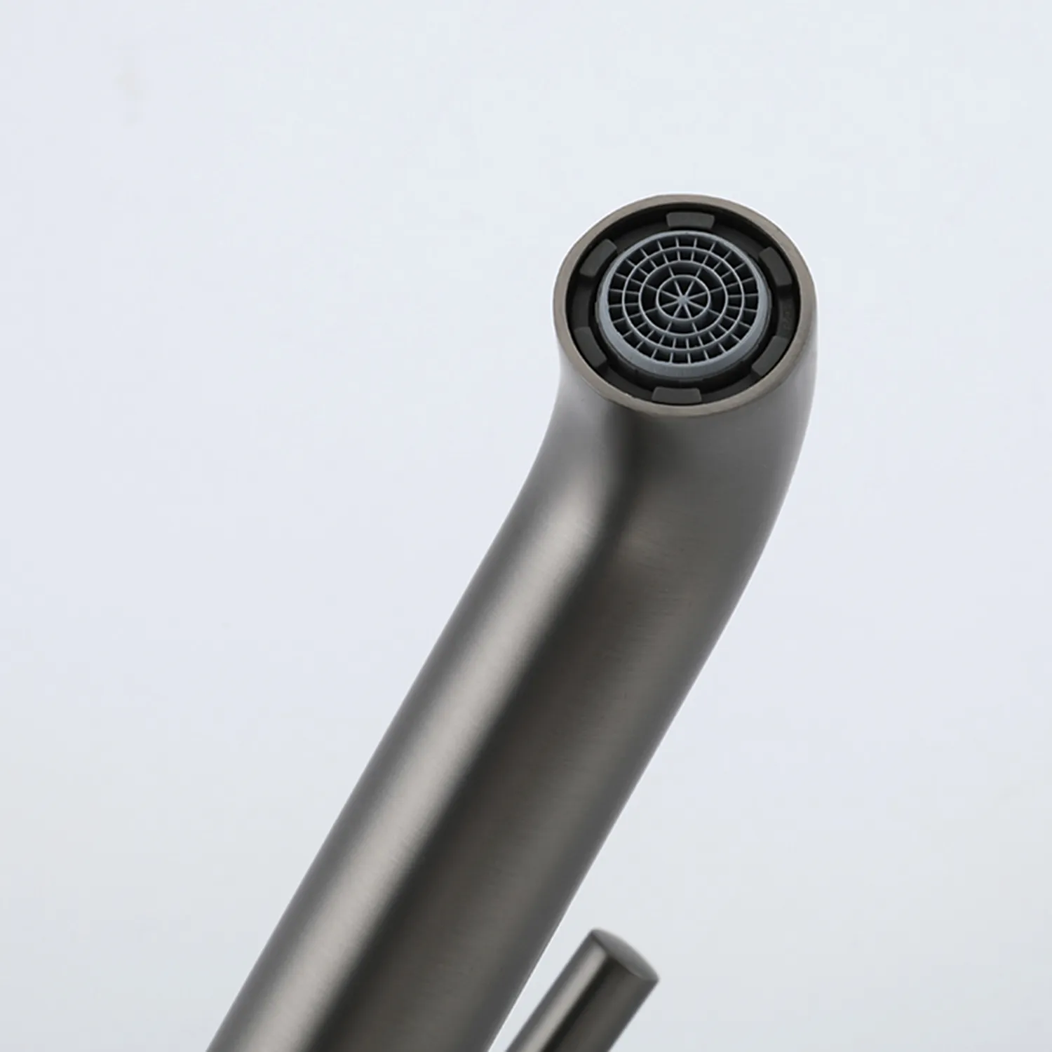 Смеситель для раковины высокий Gappo G1006-29, оружейная сталь