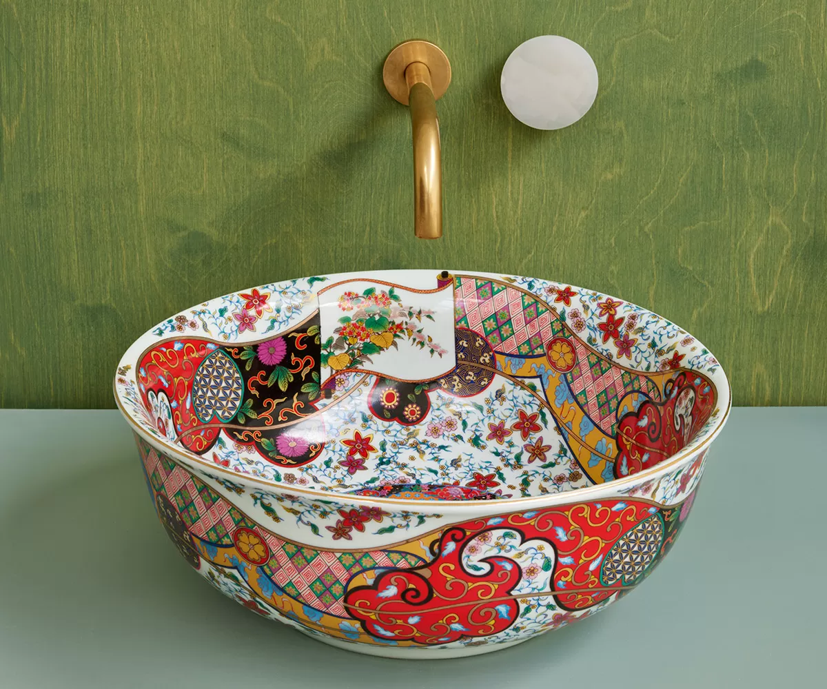 Раковина-чаша Bronze de Luxe красная (2231)