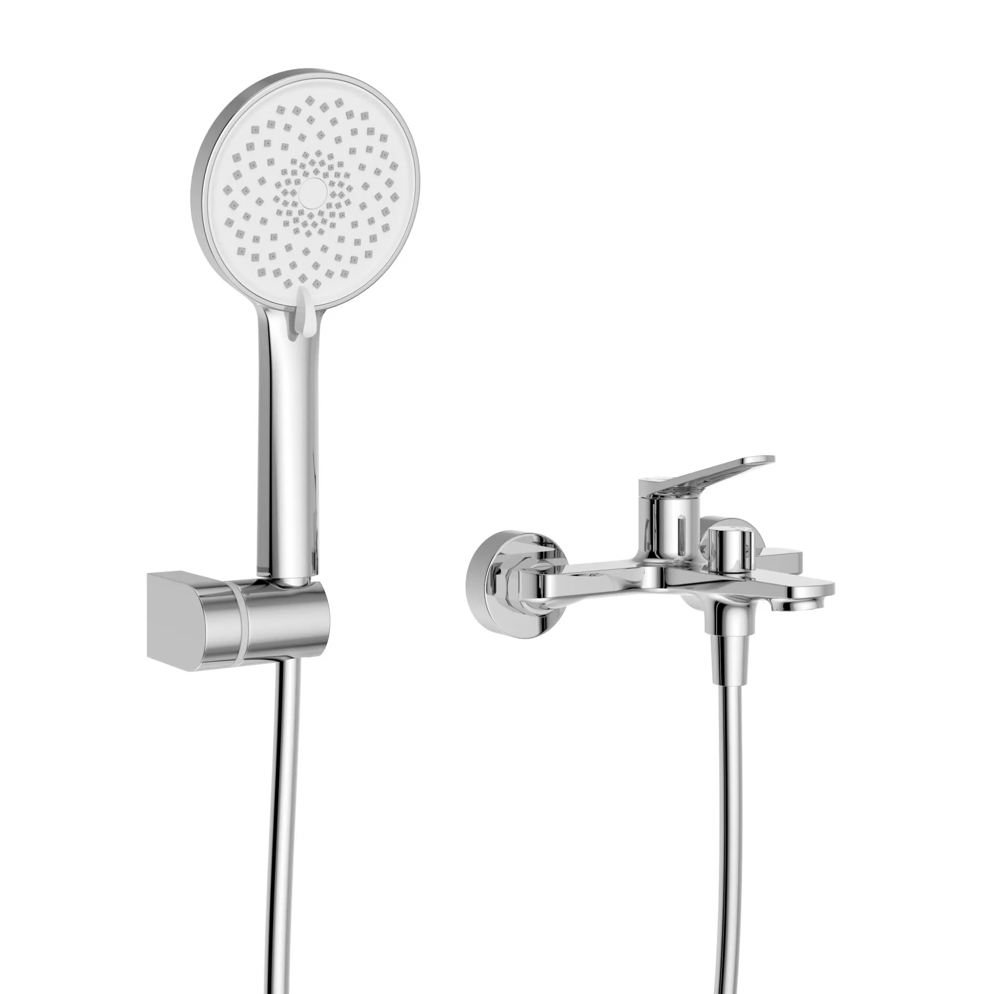 Смеситель для ванны и душа BelBagno Unique, хром (UNIQUE-VASM-CRM)