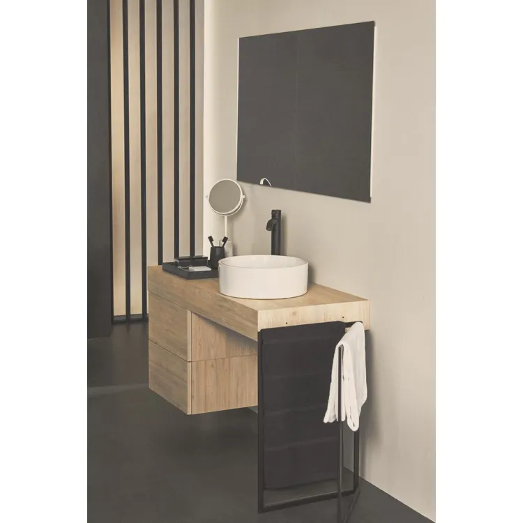 BC269XG CERALINE Vessel смеситель для раковины высокий матовый черный